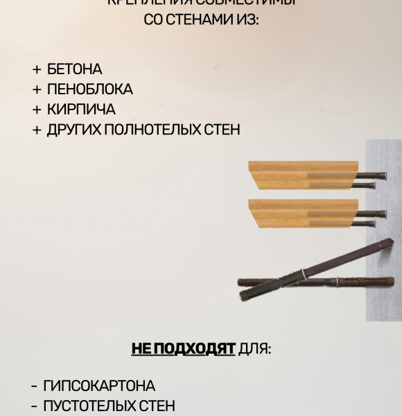 Домик настенный для кошек двухуровневый Mane с парящим эффектом