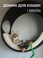 Домик для кошек Gökotta шпон американского ореха