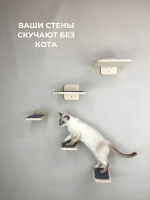 Набор полок настенных для кошек Kattform