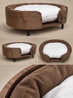 Диван для кошек и собак Forelsket Walnut шпон американского ореха